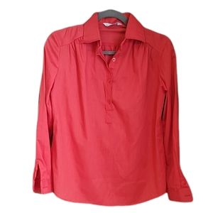 Vintage 70's Blouse by Miss Fashionality Size 7-8 Melon Color